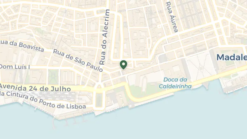 Map of Largo Corpo Santo 25, 1200-129 Lisboa, Portugal