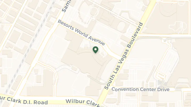 Map of 333 Resorts World Ave, Las Vegas, NV 89109, USA