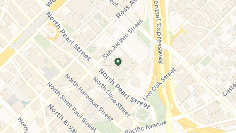 Map of 650 N Pearl St, Dallas, TX 75201, USA