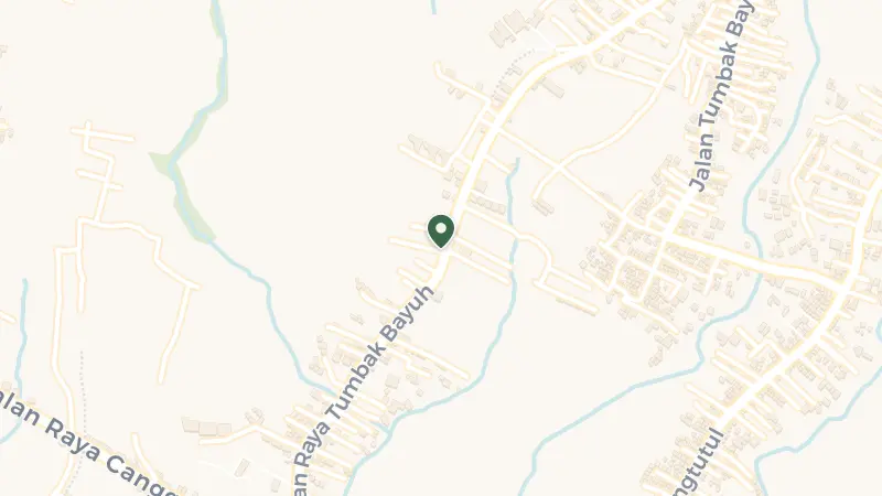 Map of Jl. Raya Tumbakbayuh - Pererenan, Canggu, Kec. Mengwi, Kabupaten Badung, Bali 80361, Indonesia