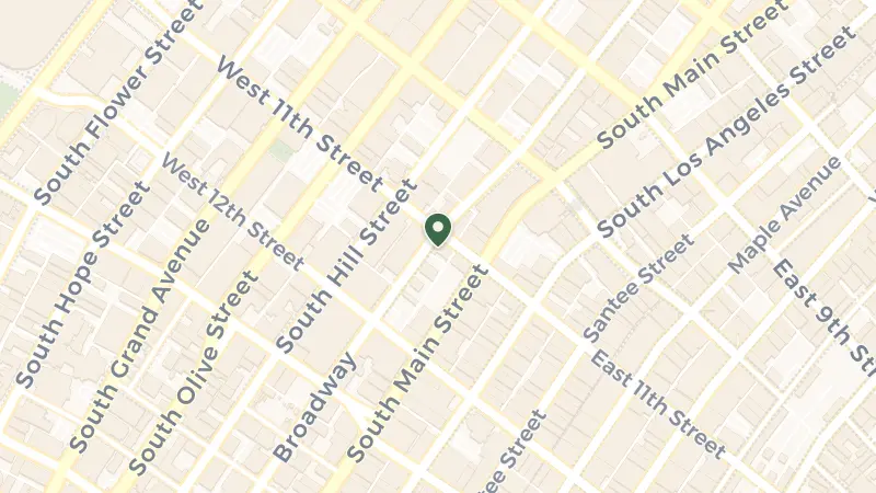 Map of 1100 S Broadway, Los Angeles, CA 90015, USA