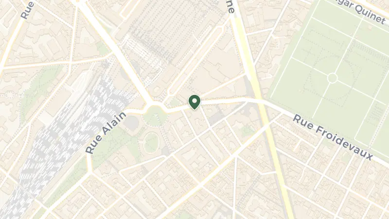 Map of 21 Rue Vercingétorix, 75014 Paris, France