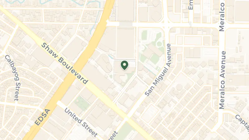 Map of 1 Garden Way, Ortigas Center, Mandaluyong City, 1550 Metro Manila, Philippines