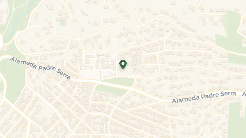Map of 800 Alvarado Pl, Santa Barbara, CA 93103, USA