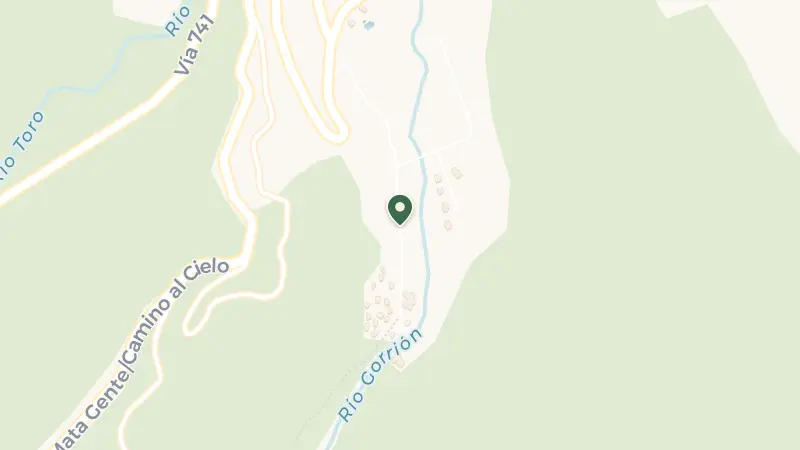 Map of northwest from Juan Santamaría International Airport (SJO, 65 kilometers, Provincia de Alajuela, Bajos del Toro, 20101, Costa Rica