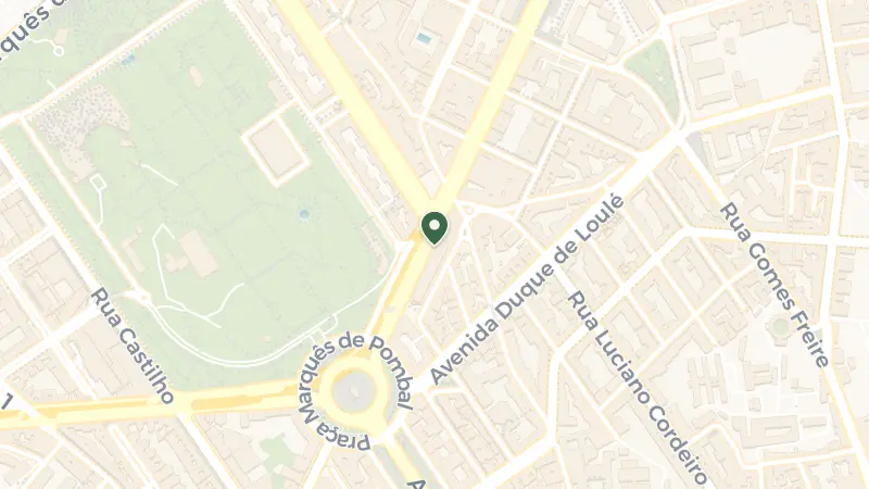Map of Av. Fontes Pereira de Melo, Pç do Marquês de Pombal 8, 1069-310 Lisboa, Portugal