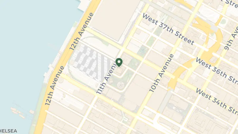 Map of 33 Hudson Yards, New York, NY 10001, USA