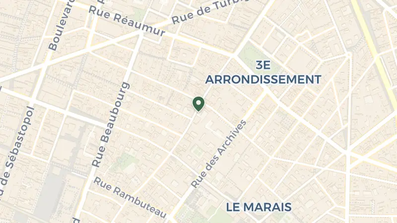 Map of 116 Rue du Temple, 75003 Paris, France