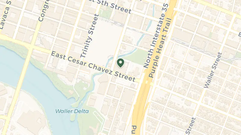 Map of 101 Red River St, Austin, TX 78701, USA