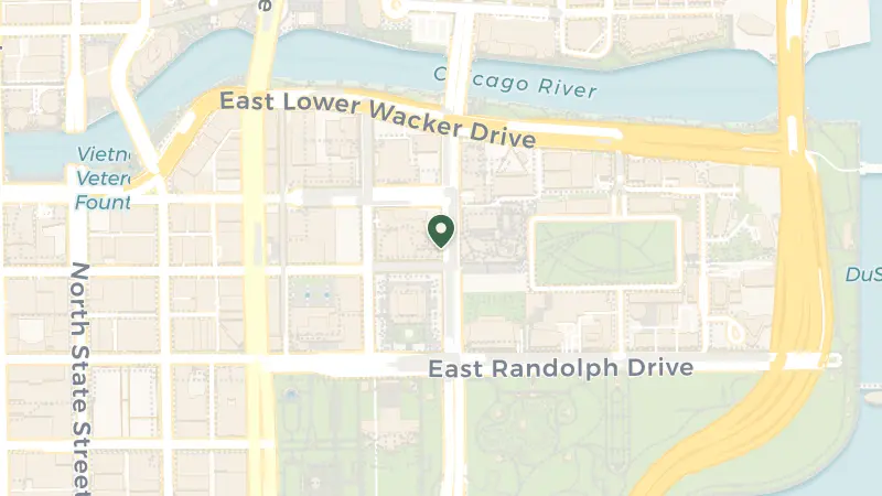 Map of 200 N Columbus Dr, Chicago, IL 60601, USA