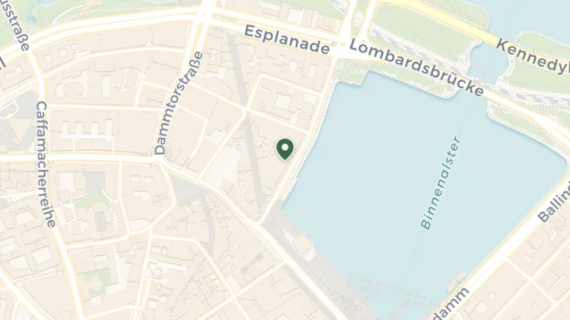 Map of Neuer Jungfernstieg 9 14, 20354 Hamburg, Germany