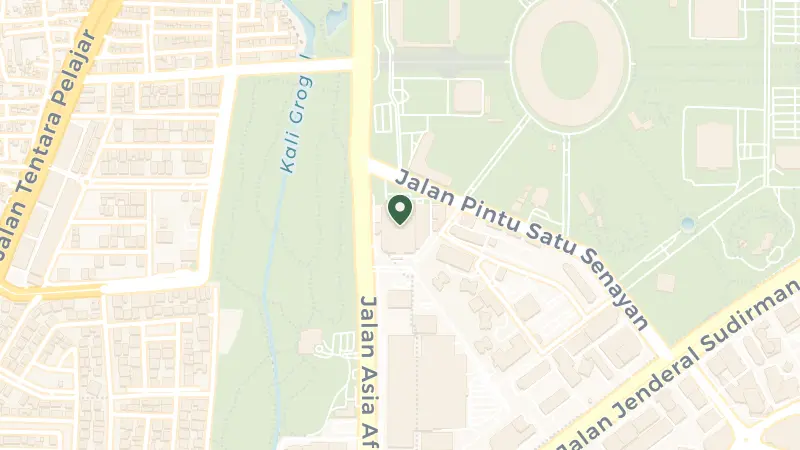 Map of Jl. Asia Afrika No.8, RT.1/RW.3, Gelora, Kecamatan Tanah Abang, JAKARTA, Daerah Khusus Ibukota Jakarta 10270, Indonesia