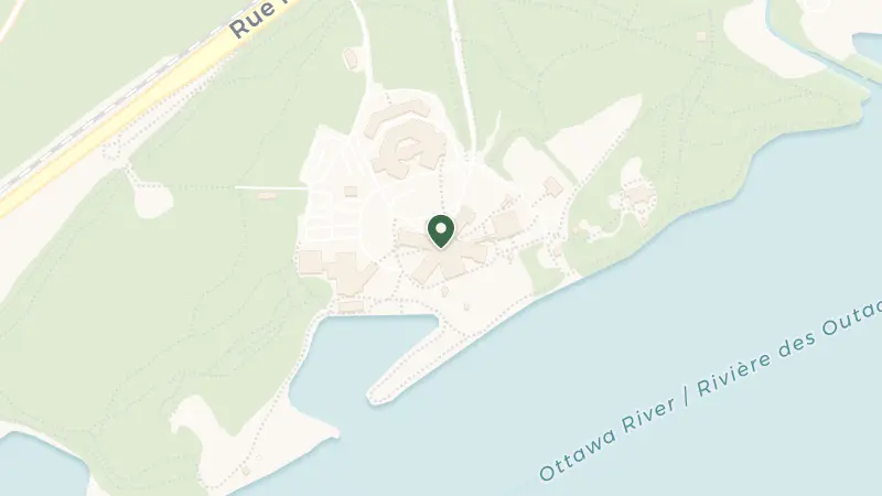Map of 392 Rue Notre Dame, Montebello, QC J0V 1L0, Canada