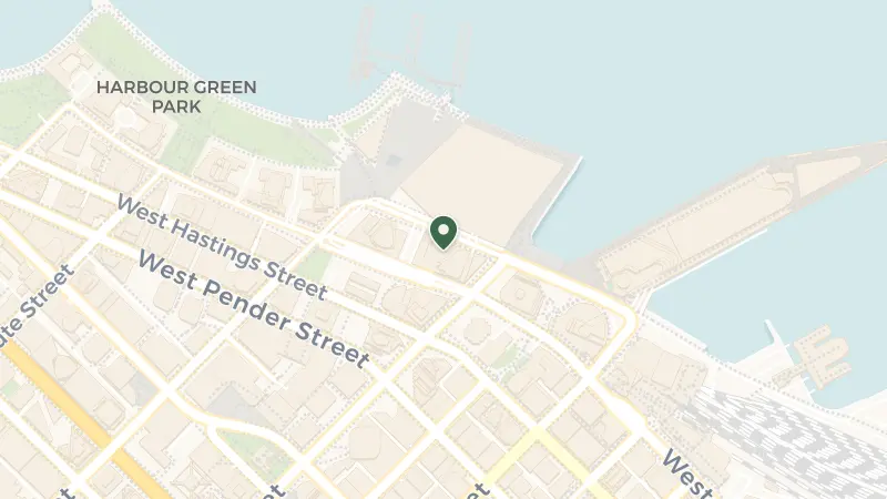 Map of 1038 Canada Pl, Vancouver, BC V6C 0B9, Canada