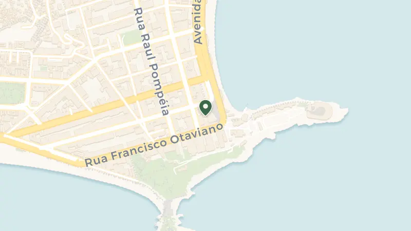 Map of Av. Atlântica, 4240 - Copacabana, Rio de Janeiro - RJ, 22070-002, Brazil