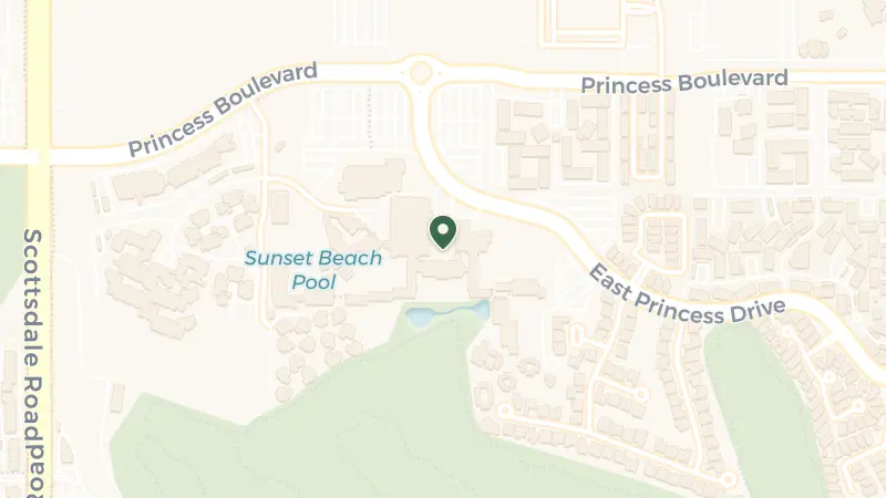 Map of 7575 E Princess Dr, Scottsdale, AZ 85255, USA