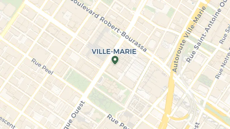 Map of 900 Boul. René-Lévesque Ouest, Montréal, QC H3B 4A5, Canada