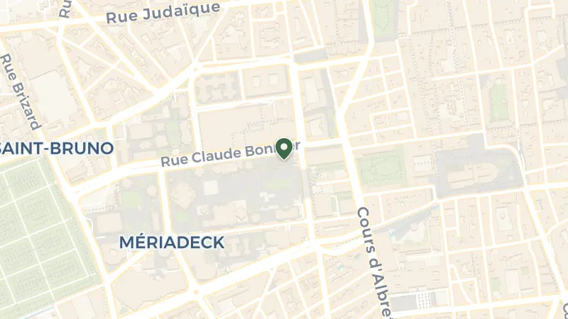 Map of 14 Rue Claude Bonnier, 33000 Bordeaux, France