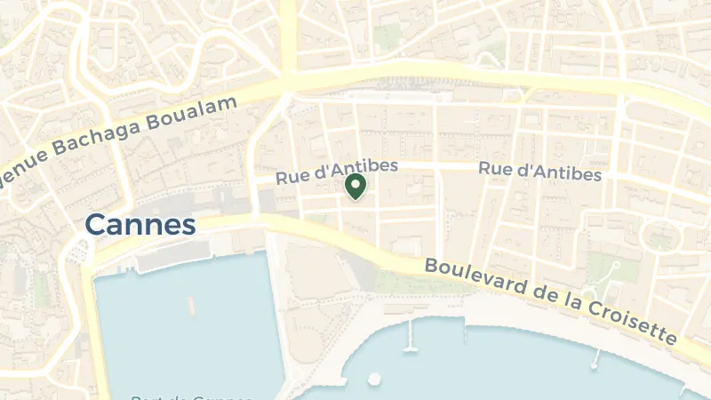 Map of 1 Rue Notre Dame, 06400 Cannes, France
