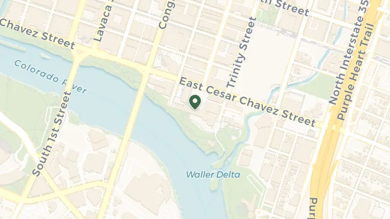 Map of 98 San Jacinto Blvd, Austin, TX 78701, USA