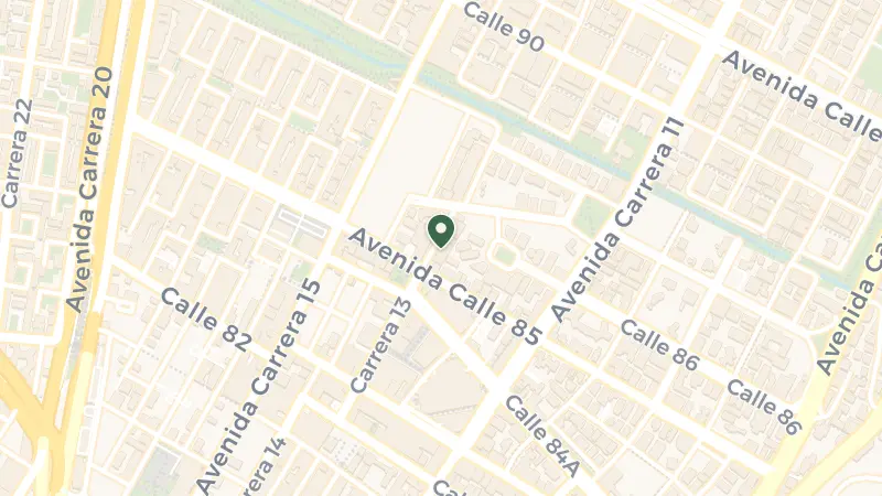 Map of Kr 13 #85-46, Chapinero, Bogotá, Cundinamarca, Colombia