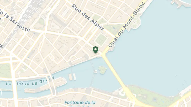 Map of Quai des Bergues 33, 1201 Genève, Switzerland