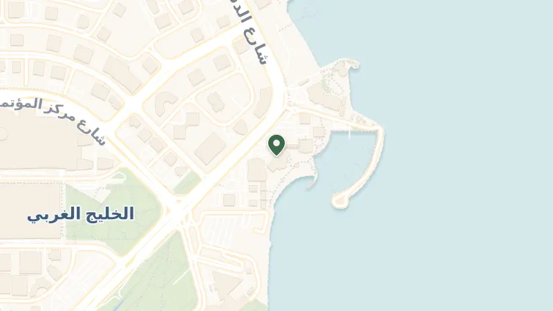 Map of The Corniche, Doha, Qatar