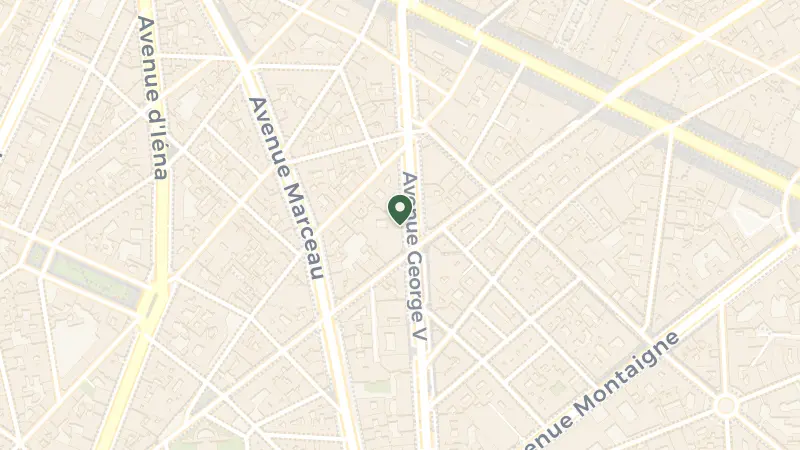 Map of 31 Av. George V, 75008 Paris, France