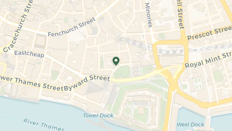 Map of 10 Trinity Square, London EC3N 4AJ, UK