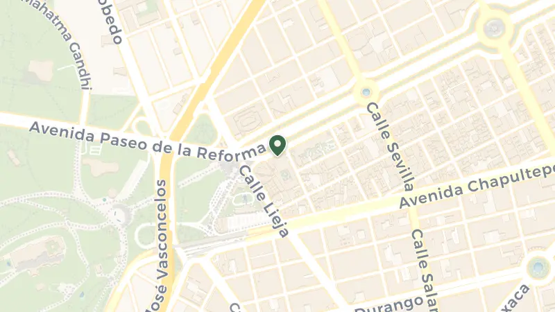 Map of Av. P.º de la Reforma 500, Juárez, Cuauhtémoc, 06600 Ciudad de México, CDMX, Mexico