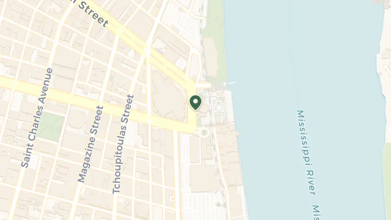 Map of 2 Canal St, New Orleans, LA 70130, USA