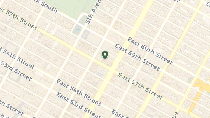 Map of 57 E 57th St, New York, NY 10022, USA