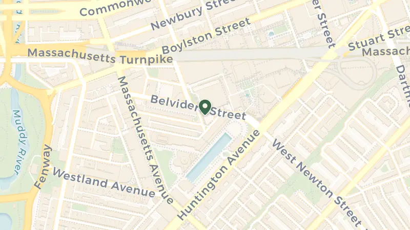 Map of 1 Dalton St, Boston, MA 02115, USA