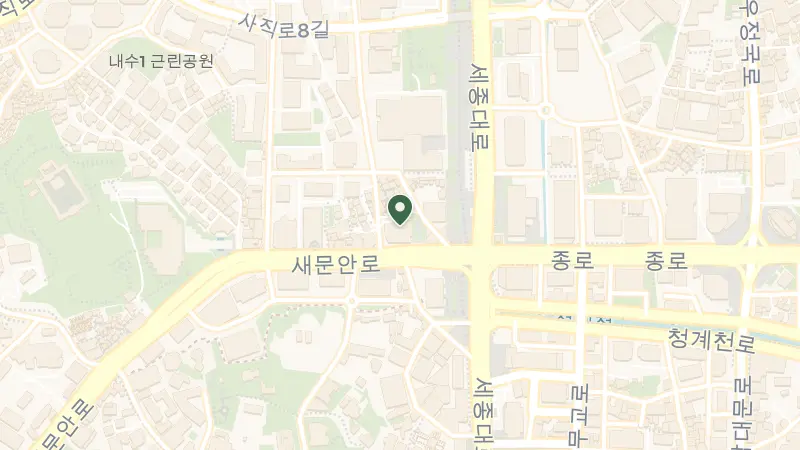 Map of 97 Saemunan-ro, Dangju-dong, Jongno District, Seoul, South Korea