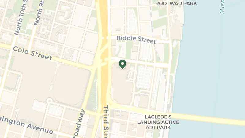 Map of 999 N 2nd St, St. Louis, MO 63102, USA