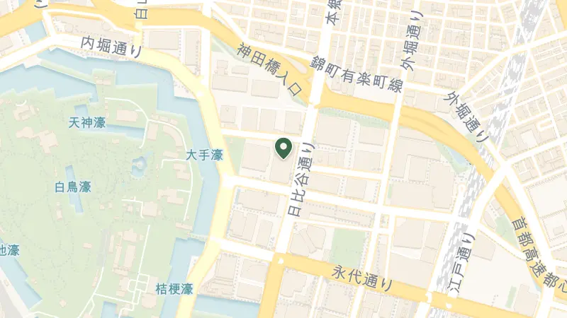 Map of 1-chōme-2-1 Ōtemachi, Chiyoda City, Tokyo 100-0004, Japan