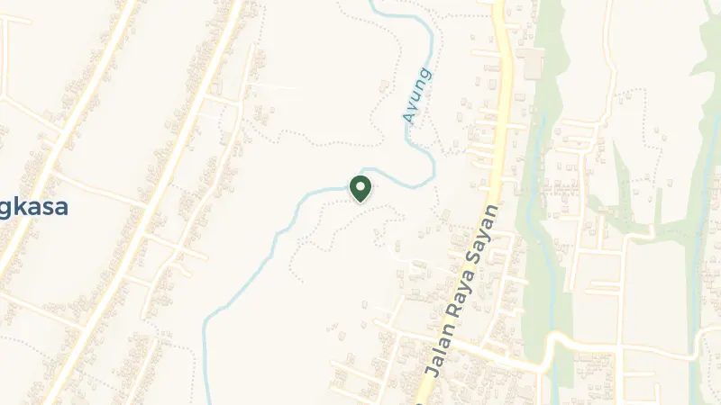 Map of Jl. Raya Sayan, Sayan, Kecamatan Ubud, Kabupaten Gianyar, Bali 80571, Indonesia