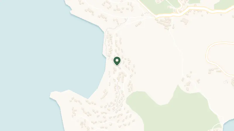 Map of Petite Anse, Mahe Island, Seychelles