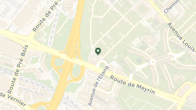 Map of Chemin du Ruisseau 1, Cointrin, 1216 Genève, Switzerland