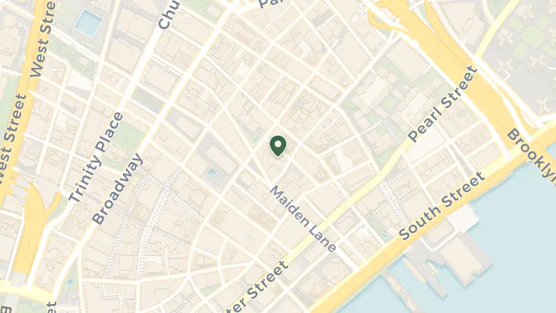 Map of 15 Gold St, New York, NY 10038, USA