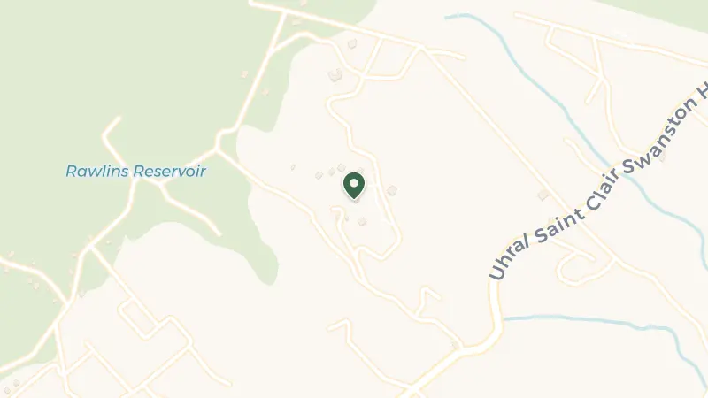 Map of Golden Rock Inn, Nevis, St Kitts & Nevis