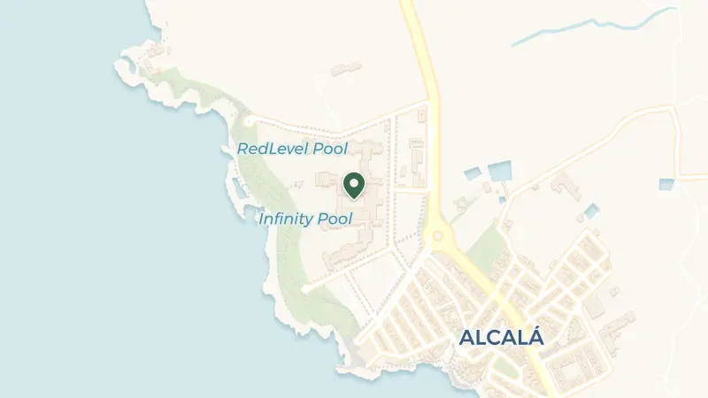 Map of Av. de Los Oceanos, 38686 Alcalá, Santa Cruz de Tenerife, Spain