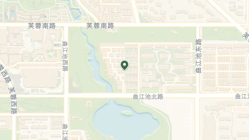 Map of China, Shan Xi Sheng, Xi An Shi, Yan Ta Qu, 曲江商圈曲江新区曲江池西路1666号 邮政编码: 710054