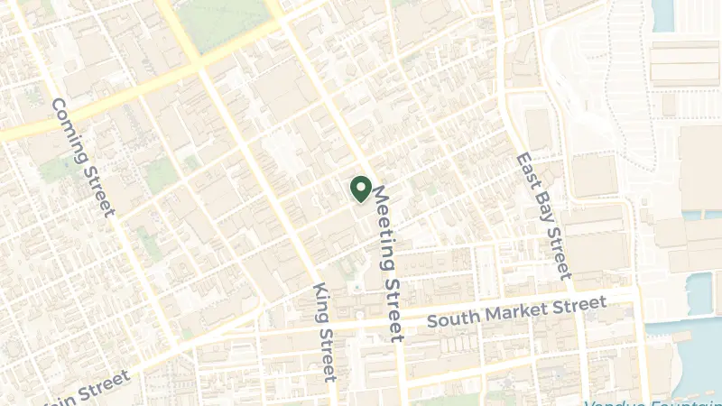 Map of 55 Wentworth St, Charleston, SC 29401, USA