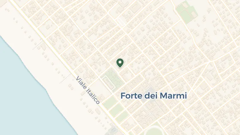 Map of Via Giuseppe Mazzini, 20, 55042 Forte dei Marmi LU, Italy