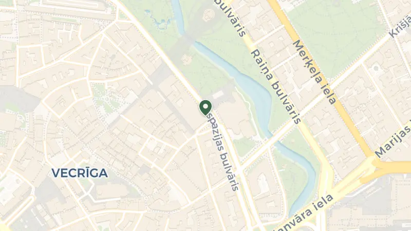 Map of Aspazijas bulvāris 22, Centra rajons, Rīga, LV-1050, Latvia