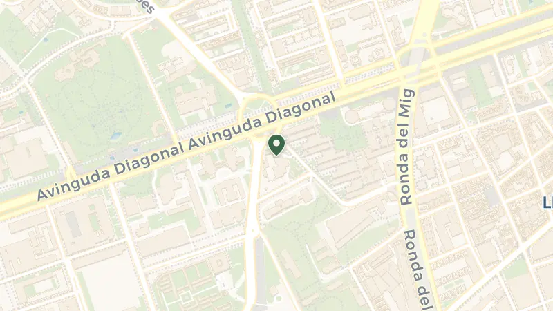 Map of Pl. de Pius XII, 4, Les Corts, 08028 Barcelona, Spain