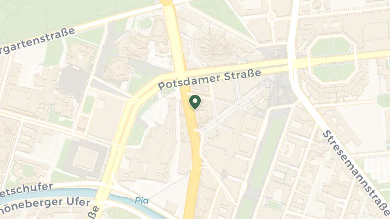 Map of Marlene-Dietrich-Platz 2, 10785 Berlin, Germany