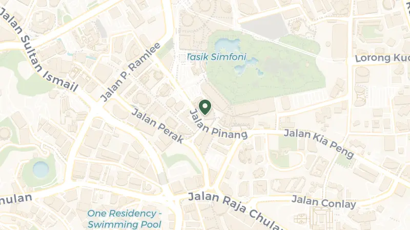 Map of 12, Jalan Pinang, Kuala Lumpur, 50450 Kuala Lumpur, Wilayah Persekutuan Kuala Lumpur, Malaysia