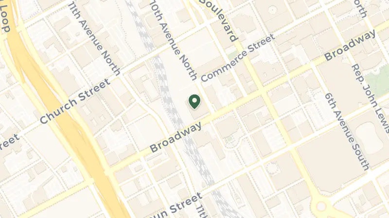 Map of 1000 Broadway, Nashville, TN 37203, USA
